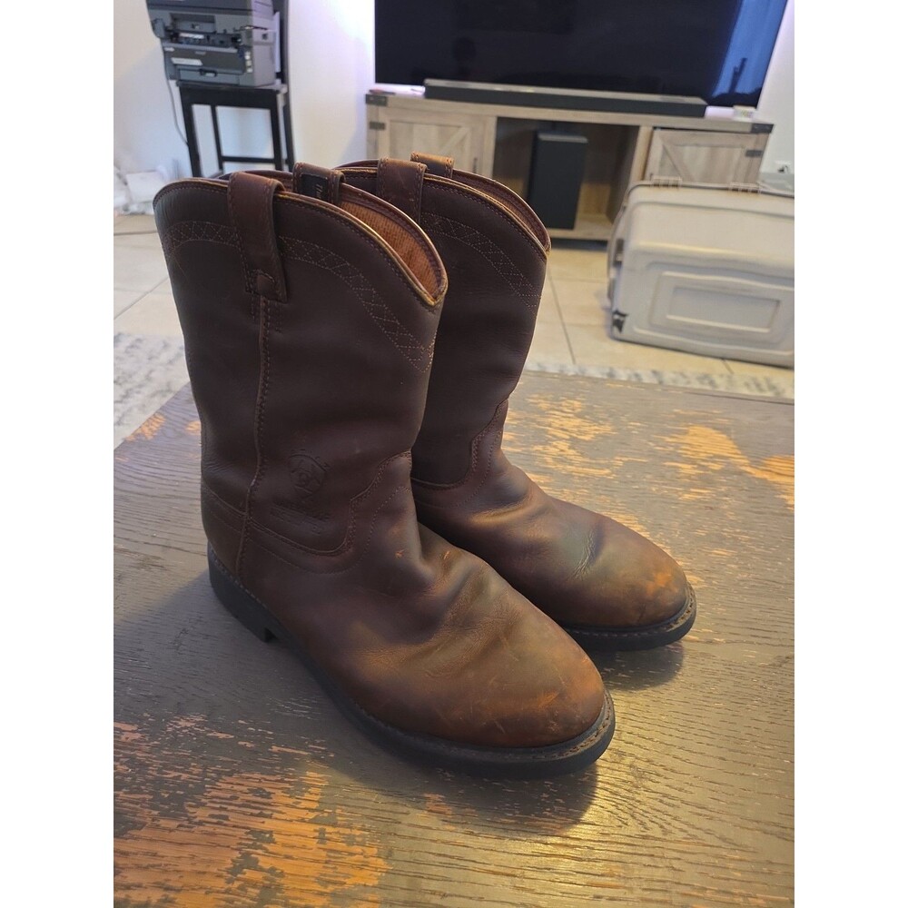 Ariat Mens Ranch Boots Soft Toe Size 12 Style 37202